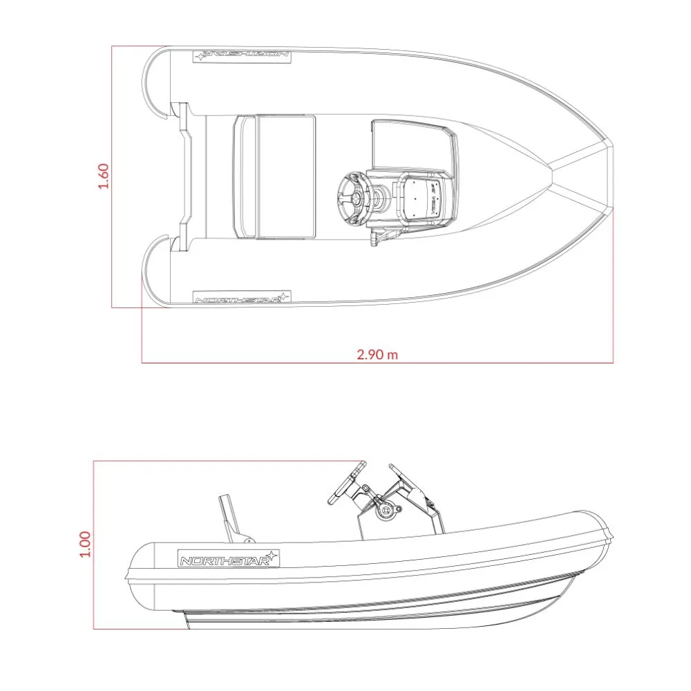 Northstar Vega 2.9 teknik çizim görünümü
