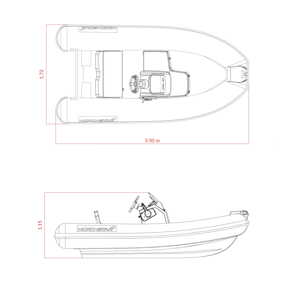 Northstar Vega 3.5 teknik çizim görünümü