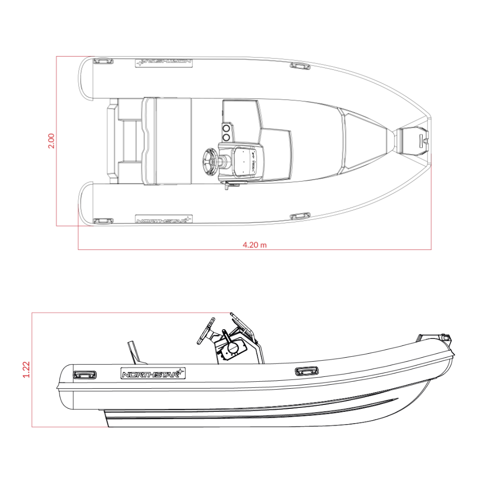 Northstar Vega 4.2 teknik çizim görünümü