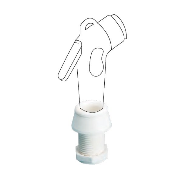 Mini Duş Yuvası Beyaz Plastik