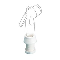 Mini Duş Yuvası Beyaz Plastik