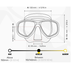 Cressi Marea Dalış Maskesi Sarı