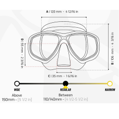 Cressi Marea Dalış Maskesi Mavi