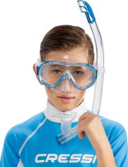 Cressi Ondina Çocuk Dalış Maske Şnorkel Set Mavi