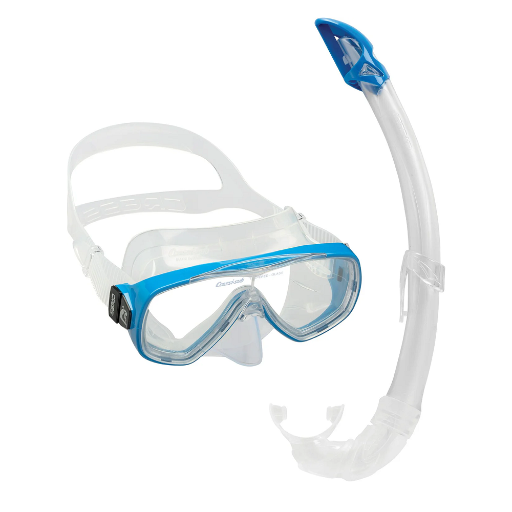 Cressi Onda ve Mexico Dalış Maske Şnorkel Seti Mavi