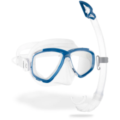 Cressi Perla Maske Mexico Şnorkel Seti CLEAR-BLUE