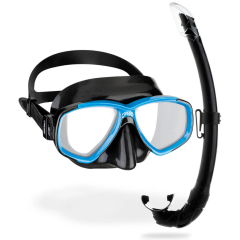 Cressi Perla Maske Mexico Şnorkel Seti SİYAH-MAVİ