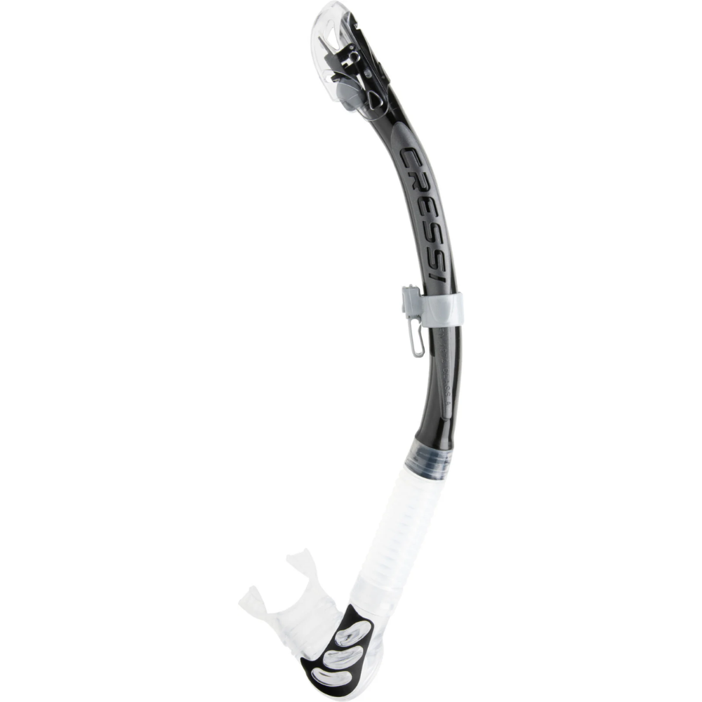 Cressi Alpha Ultra Dry Şnorkel Gümüş/Siyah