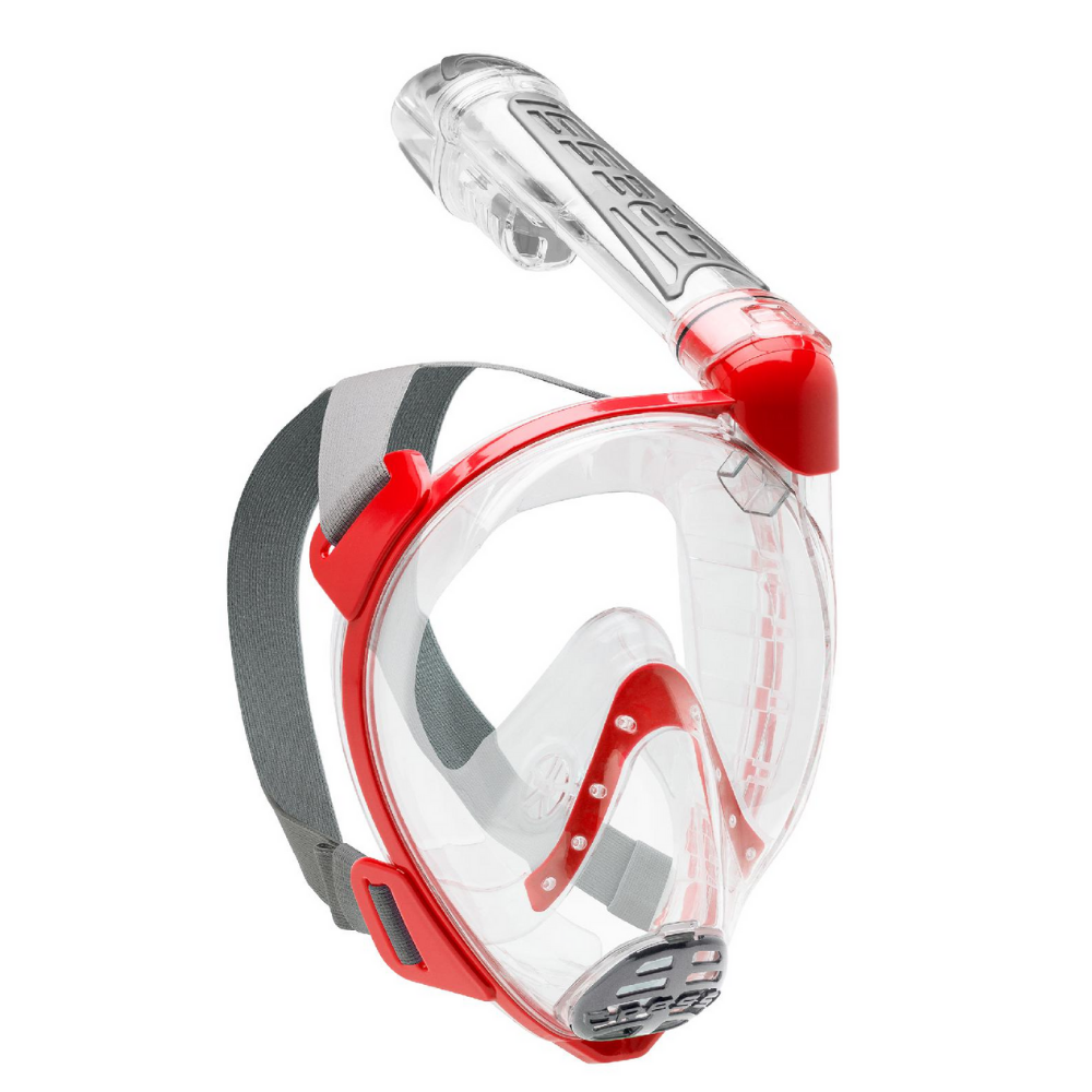 Cressi Duke Tam Yüz Maskesi Clear/Red