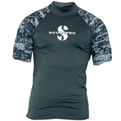 Scubapro Graphite Kısa Kol Erkek İçlik Rash Guard UPF50 Gri