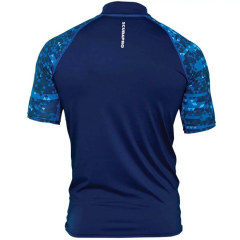 Scubapro Graphite Kısa Kol Erkek İçlik Rash Guard UPF50 Mavi