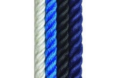 3 Kollu Yüzen Twist Halat Mavi 12mm