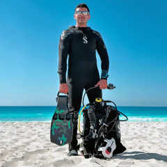 Scubapro Jet Fin Palet Yaylı Kayış Mavi Kamuflaj