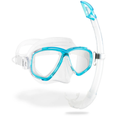 Cressi Perla Maske Mexico Şnorkel Seti CLEAR-AQUAMARINE