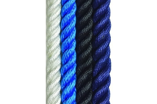 3 Kollu Yüzen Twist Halat Siyah 14mm