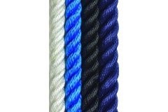 3 Kollu Yüzen Twist Halat Siyah 30mm
