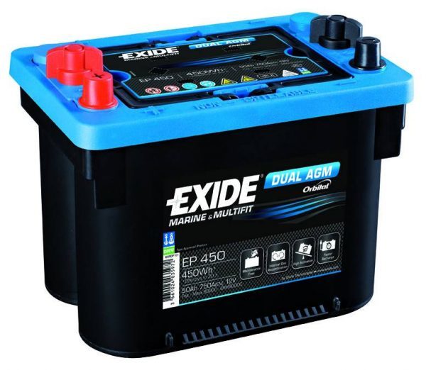 EXIDE DUAL AGM 12V 50AH MARİN AKÜ (SERVİS & START)