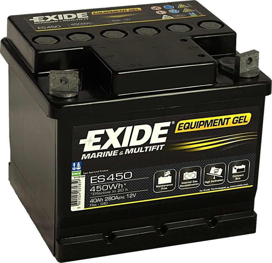 EXIDE EQUIPMENT GEL12V 40AH MARİN AKÜ SERVİS&START