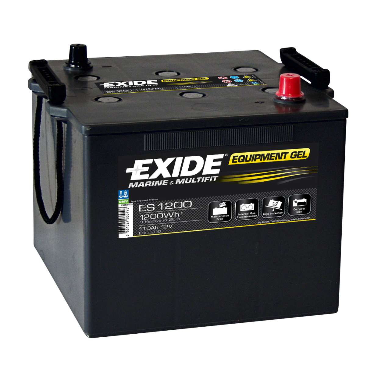 EXIDE EQUIPMENT GEL 12V 110AH MARİN AKÜ SERVİS&START