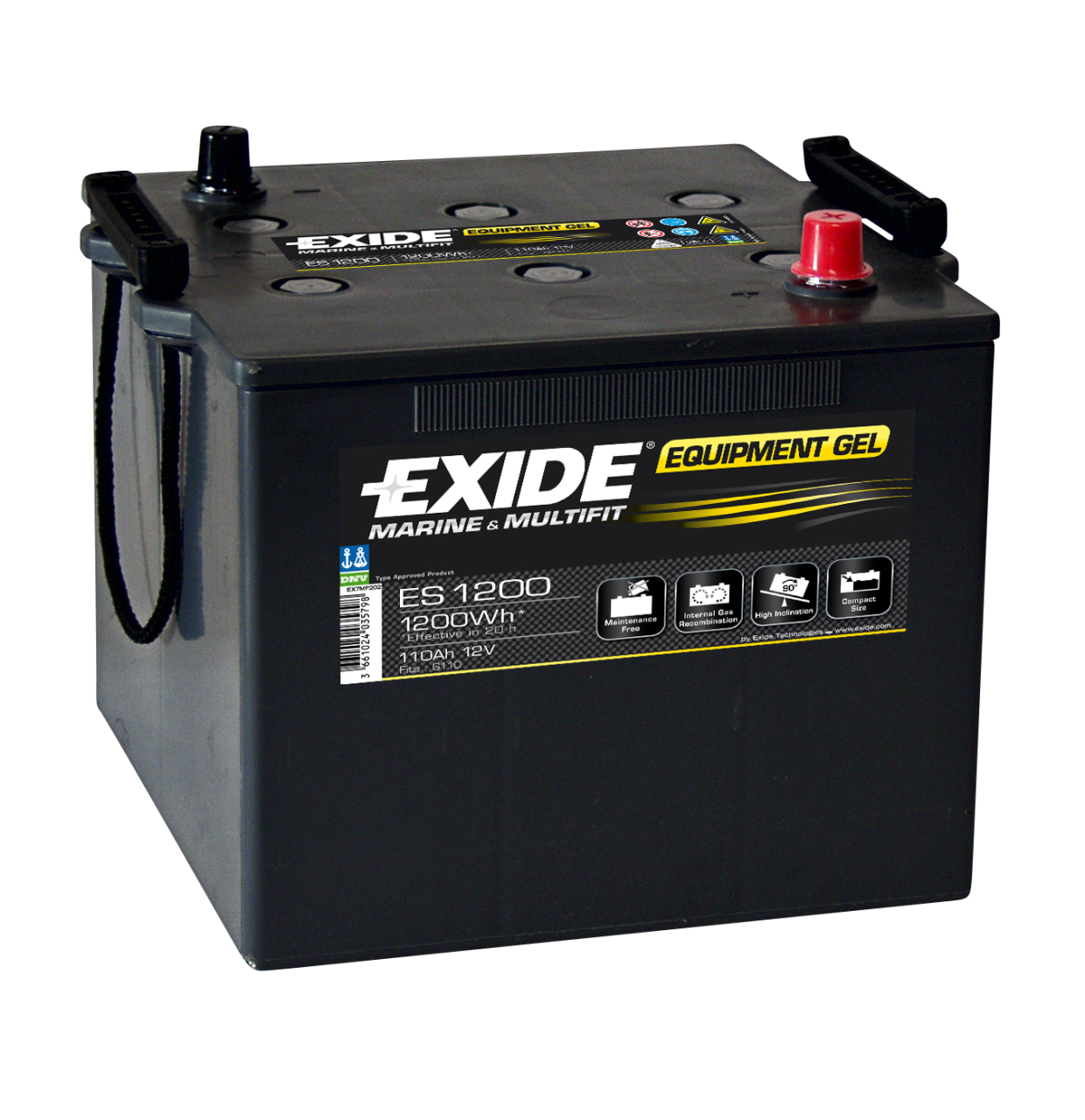 EXIDE EQUIPMENT GEL 12V 110AH MARİN AKÜ SERVİS&START