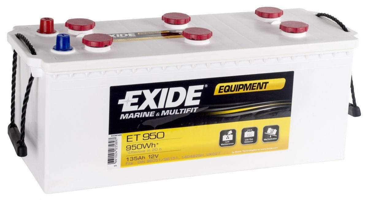 EXIDE EQUIPMENT 12V 135AH MARİN AKÜ (SERVİS)