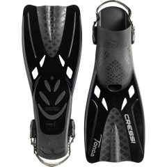 Cressi Baron Tam Yüz Maskesi ve Tonga Palet Seti S/M Siyah