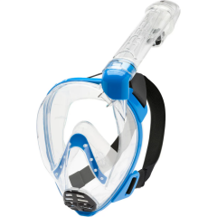 Cressi Baron Çocuk Tam Yüz Maskesi Clear-Blue XS
