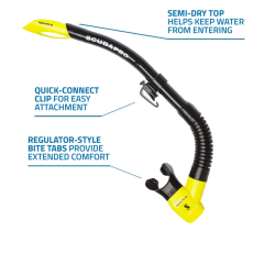 Scubapro Spectra Şnorkel Siyah-Sarı
