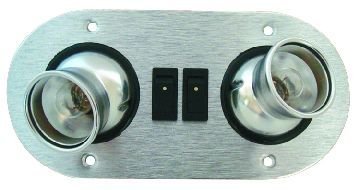 GÖMME LAMBA İKİLİ ALÜMİNYUM OVAL, 203x102mm