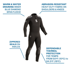 Scubapro Everflex YULEX® Steamer Dalış Elbisesi 5/4mm Erkek