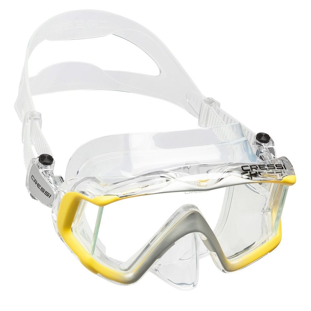 Cressi Liberty Triside Dalış Maskesi Clear/Yellow/Silver