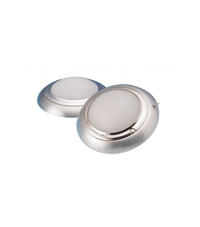Tavan Lambası Saten Krom, Anahtarsız, 154mm, Beyaz+Kırmızı Işık