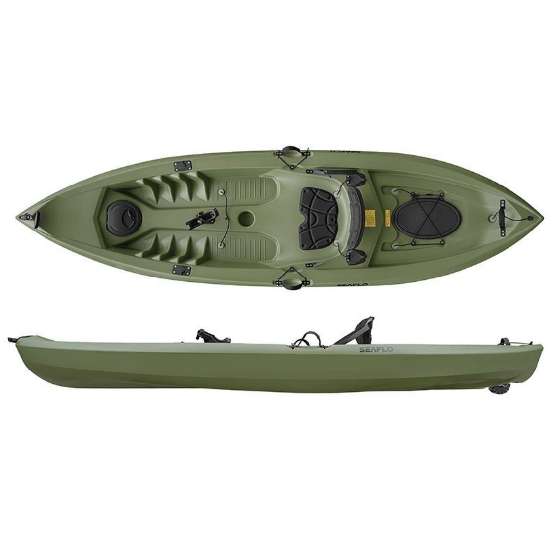 Seaflo Tek Kişilik Balıkçı Kanosu Yeşil
