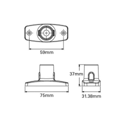 Ayaklı Tepe Lambası LED 12V Plastik