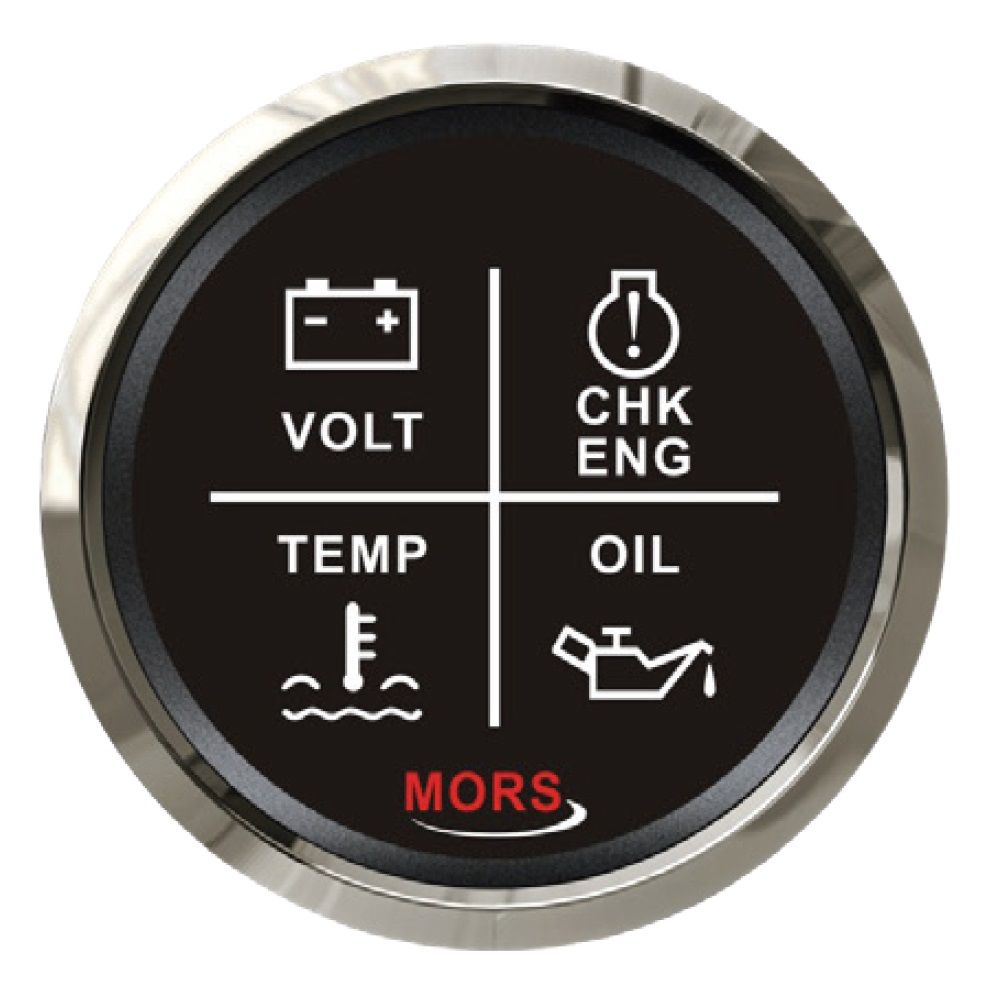 Alarm Seti Göstergesi 4lü 12-24V Siyah