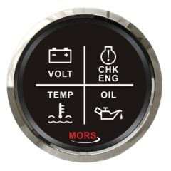 Alarm Seti Göstergesi 4lü 12-24V Siyah