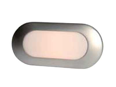Gömme Lamba Oval Mat Metal, 20W, 116x60mm