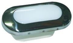 Gömme Lamba Oval Parlak Metal, 3W, 78x38mm
