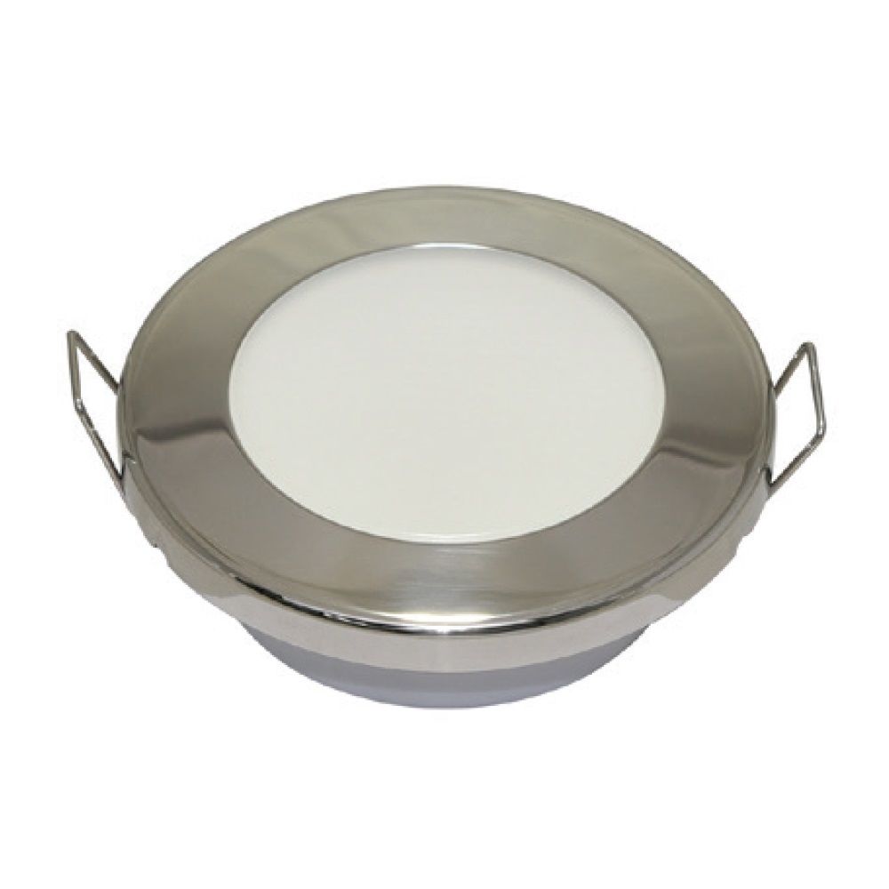 Krom Gömme Spot 12V Gün Işığı 6 LED Yaylı