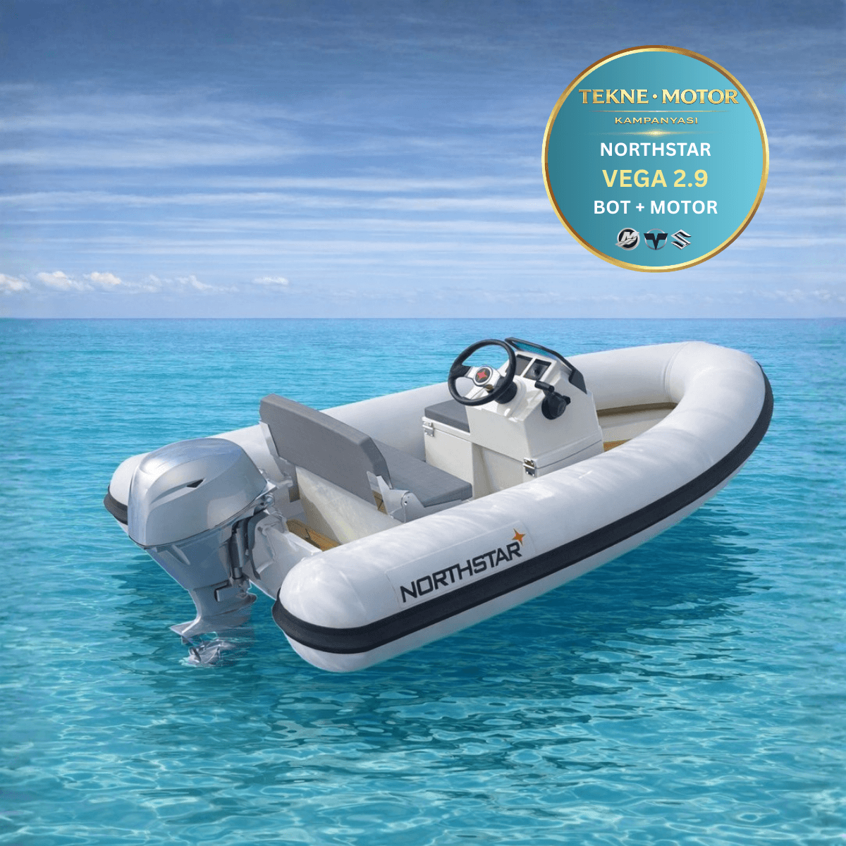 Northstar Vega 2.9 Fiber Taban Bot  ve Dıştan Takma Motor