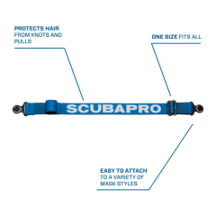 Scubapro Comfort Maske Kayışı Mavi