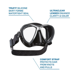 Scubapro Synergy Twin Dalış Maskesi Siyah/Gri