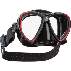 Scubapro Synergy Twin Dalış Maskesi Siyah/Kırmızı