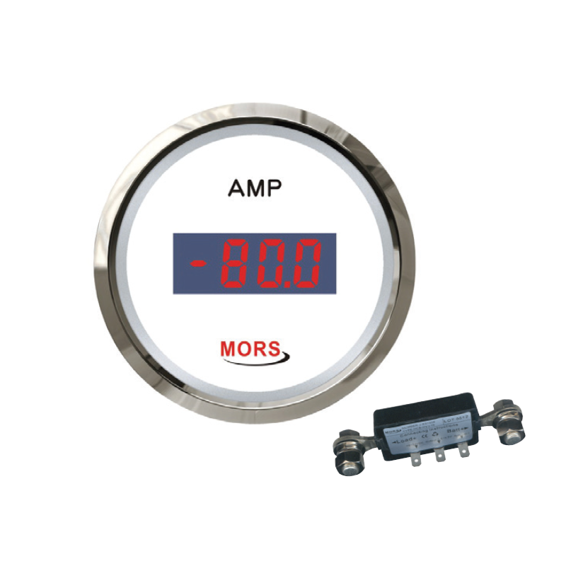 DİJİTAL AMPERMETRE 12-24V BEYAZ