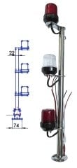 Direkli Arıza Feneri Ledli Dörtlü 60cm