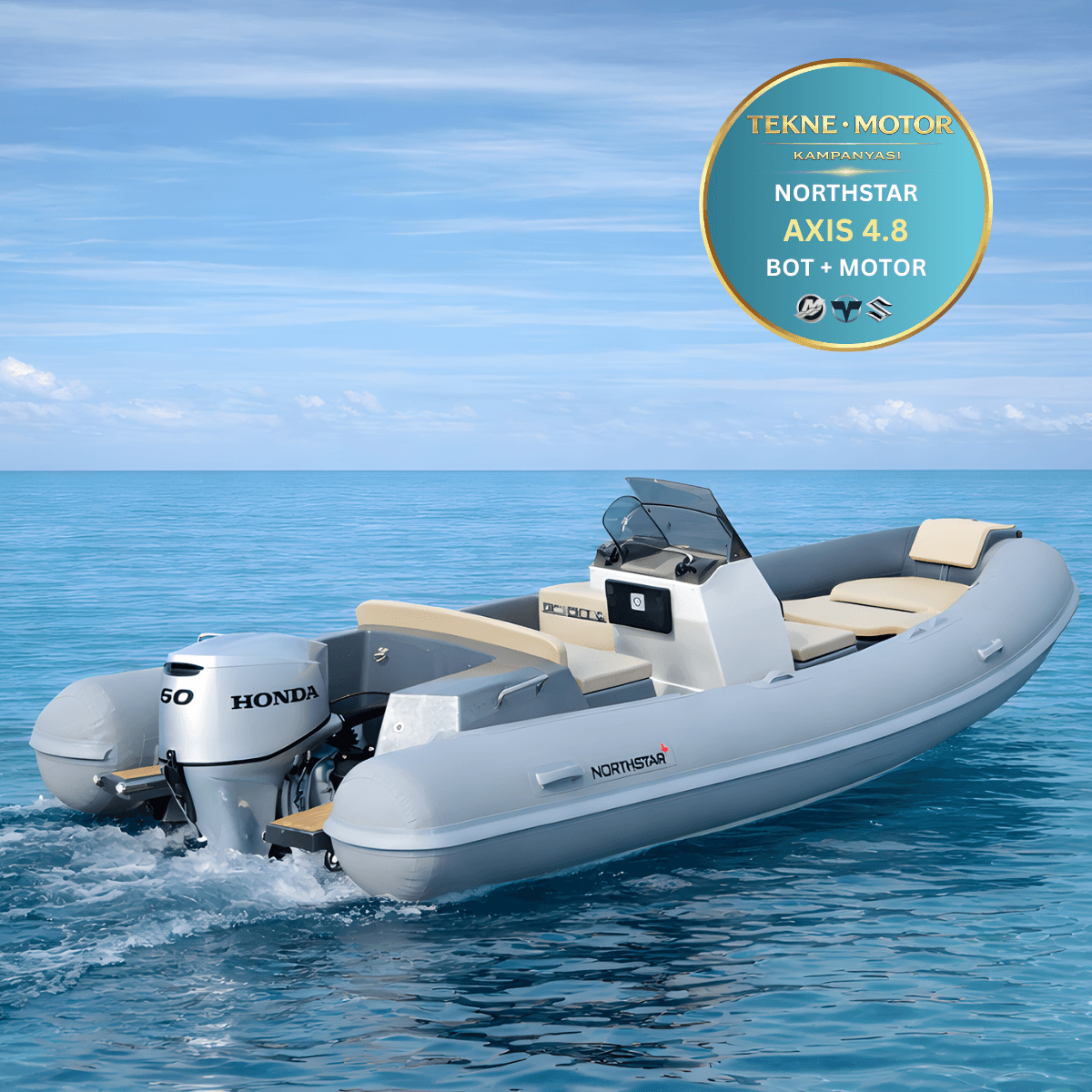 Northstar Axis 4.8 Fiber Taban Bot  ve Dıştan Takma Motor
