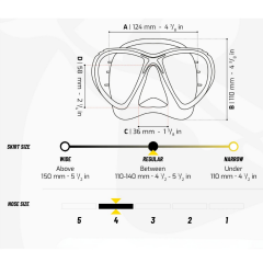 Cressi Big Eyes Evolution Dalış Maskesi Red