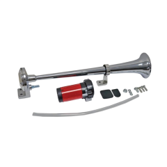 Carub Tekli Krom Havalı Korna 12V, 45cm