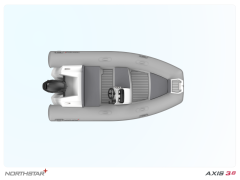 Northstar Axis 3.80 Fiber Taban Bot  ve Dıştan Takma Motor Siyah Tüp
