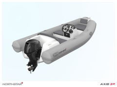 Northstar Axis 3.80 Fiber Taban Bot  ve Dıştan Takma Motor Gri Tüp